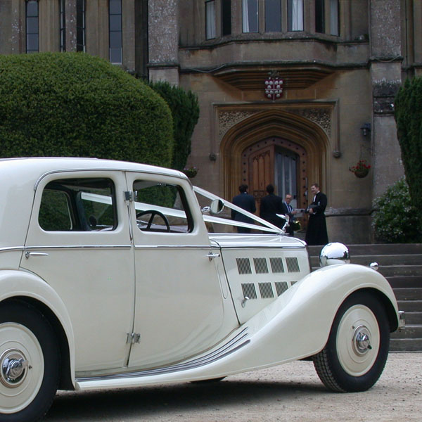 Vintage Triumph Wedding Car Gloucestershire